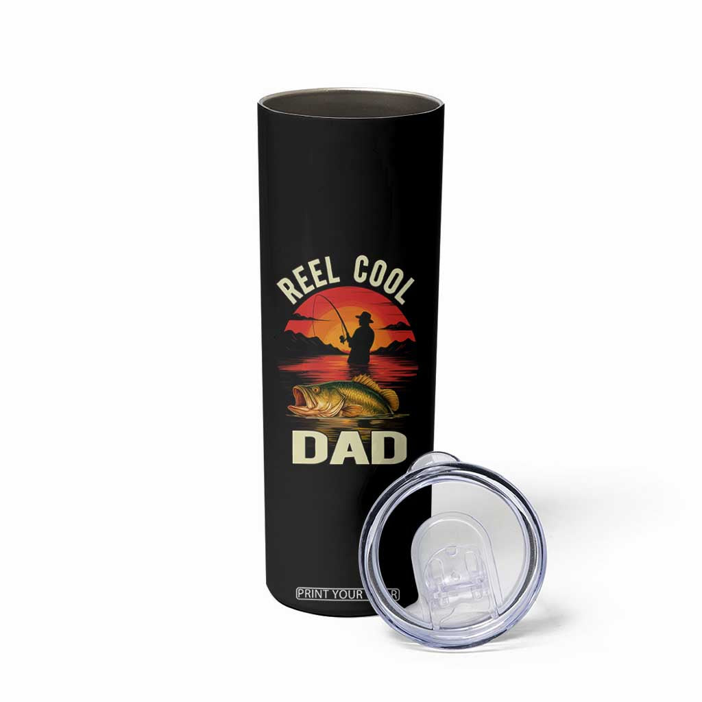 Funny Fishing Dad Skinny Tumbler Reel Cool Dad TS14 Print Your Wear