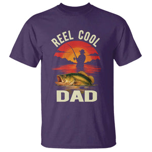 Funny Fishing Dad T Shirt Reel Cool Dad TS14 Purple Print Your Wear