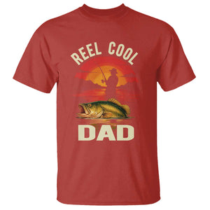 Funny Fishing Dad T Shirt Reel Cool Dad TS14 Red Print Your Wear