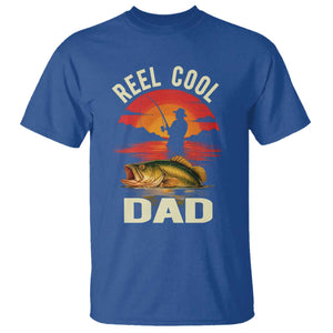 Funny Fishing Dad T Shirt Reel Cool Dad TS14 Royal Blue Print Your Wear