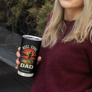Funny Fishing Dad Tumbler Cup Reel Cool Dad TS14 Print Your Wear