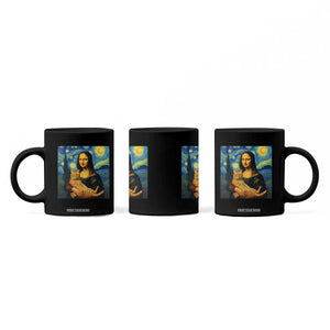 Mona Lisa Cat Starry Night Coffee Mug TS14 Print Your Wear
