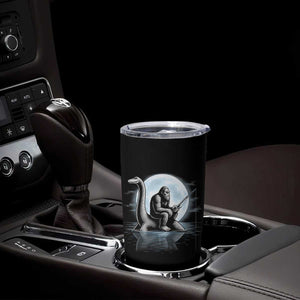 Funny Bigfoot Fishing Tumbler Cup Sasquatch Riding Nessie Cryptid Moon Night TS14 Print Your Wear