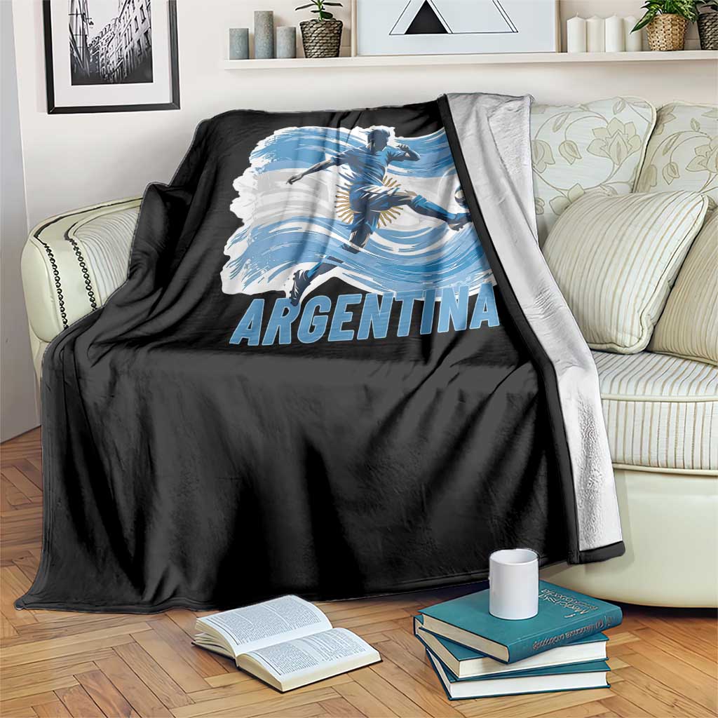 Argentina Soccer Fan Argentinian Flag Patriotic Sports Throw Blanket TS14 Print Your Wear