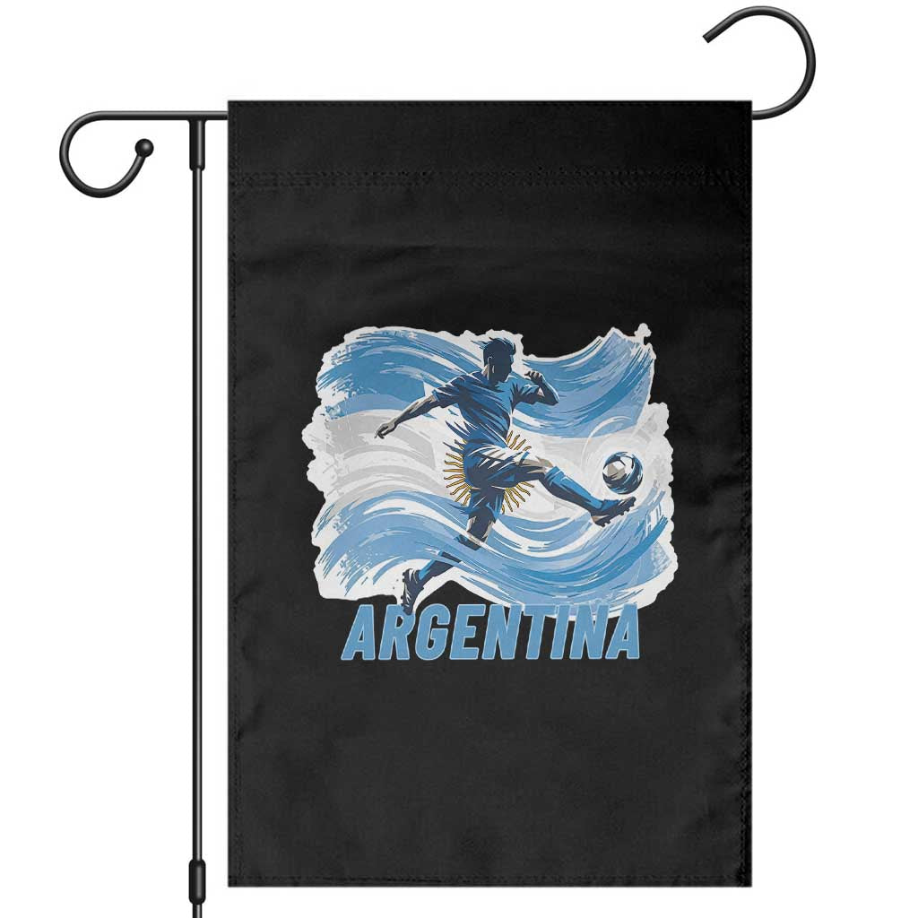 Argentina Soccer Fan Argentinian Flag Patriotic Sports Garden Flag TS14 Black Print Your Wear