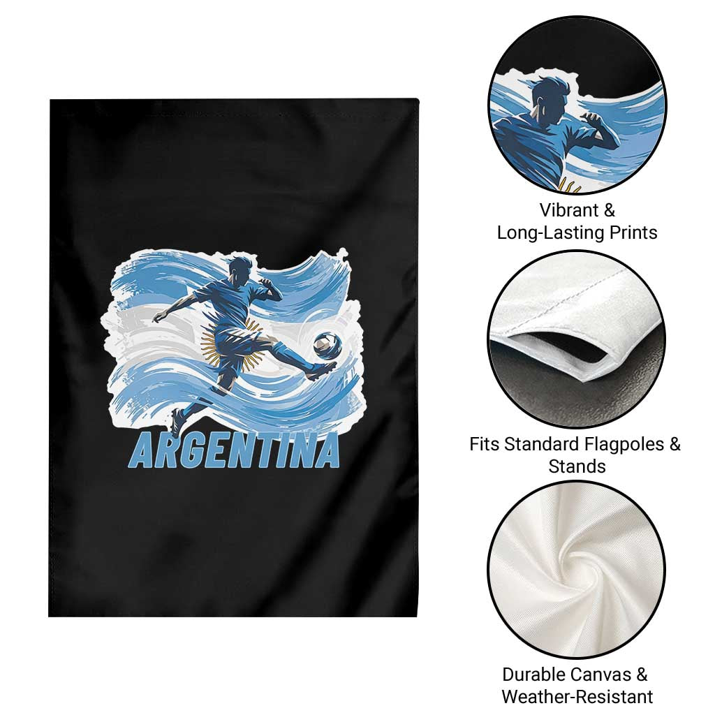Argentina Soccer Fan Argentinian Flag Patriotic Sports Garden Flag TS14 Print Your Wear