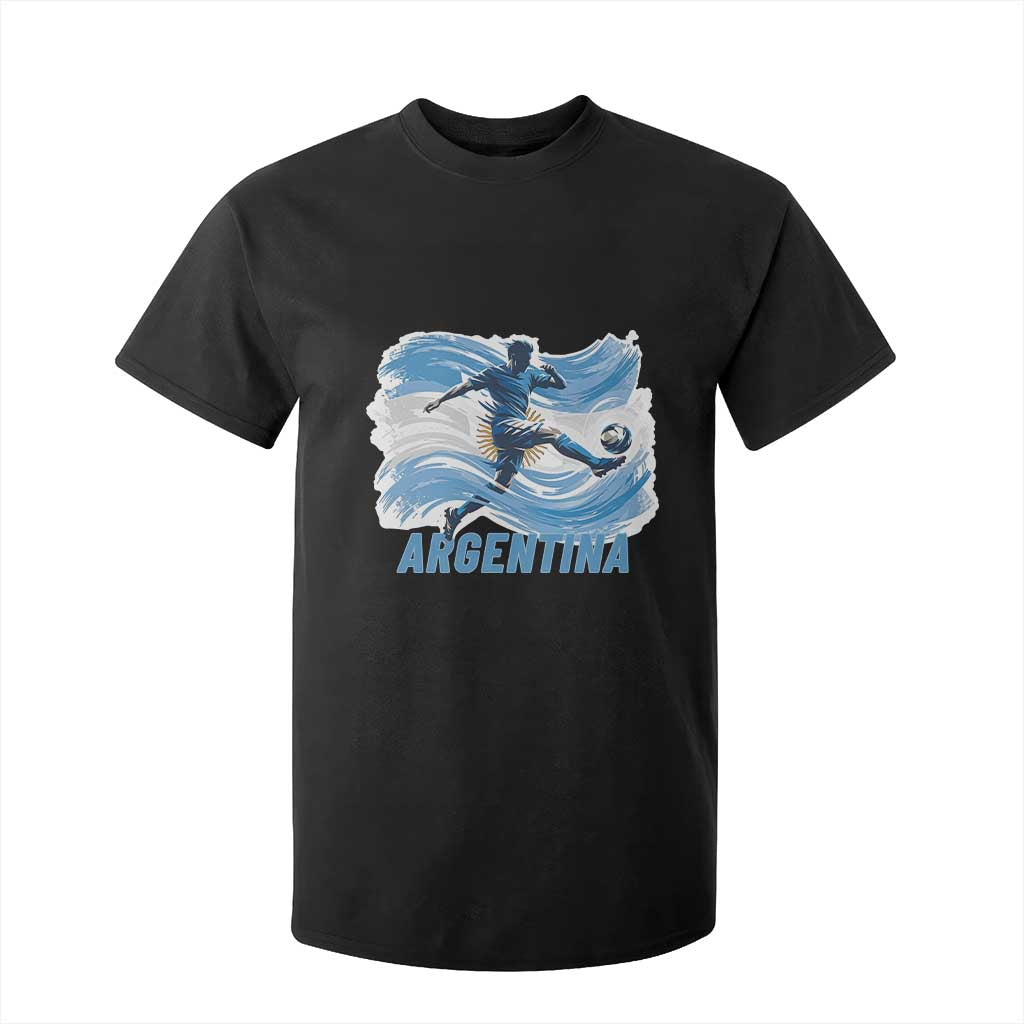 Argentina Soccer Fan Argentinian Flag Patriotic Sports T Shirt For Kid TS14 Black Print Your Wear
