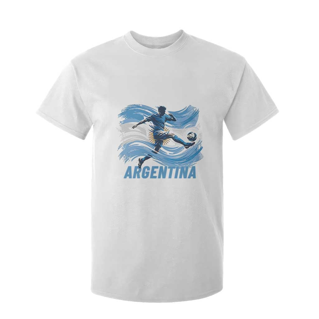 Argentina Soccer Fan Argentinian Flag Patriotic Sports T Shirt For Kid TS14 White Print Your Wear