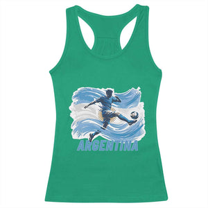 Argentina Soccer Fan Argentinian Flag Patriotic Sports Racerback Tank Top TS14 Irish Green Print Your Wear