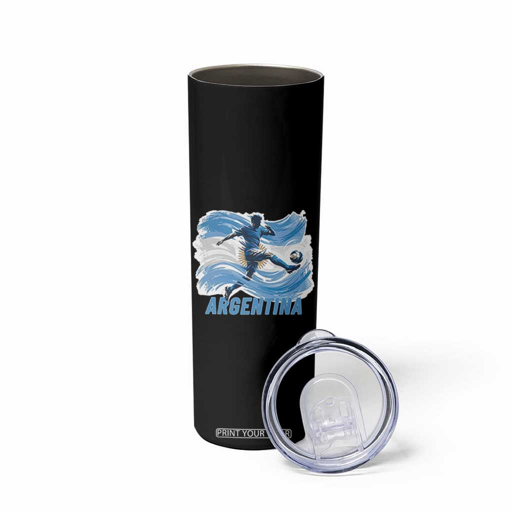 Argentina Soccer Fan Argentinian Flag Patriotic Sports Skinny Tumbler TS14 Print Your Wear