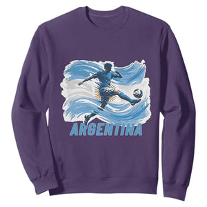 Argentina Soccer Fan Argentinian Flag Patriotic Sports Sweatshirt TS14 Purple Print Your Wear