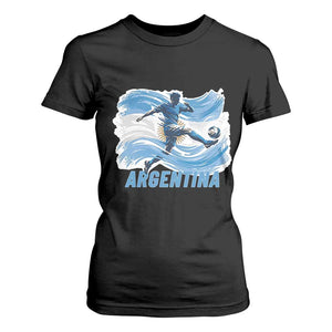 Argentina Soccer Fan Argentinian Flag Patriotic Sports T Shirt For Women TS14 Black Print Your Wear