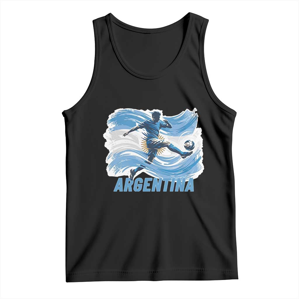 Argentina Soccer Fan Argentinian Flag Patriotic Sports Tank Top TS14 Black Print Your Wear