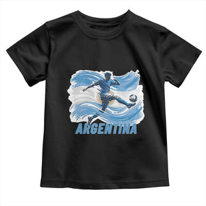 Argentina Soccer Fan Argentinian Flag Patriotic Sports Toddler T Shirt TS14 Black Print Your Wear