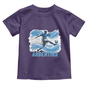 Argentina Soccer Fan Argentinian Flag Patriotic Sports Toddler T Shirt TS14 Purple Print Your Wear