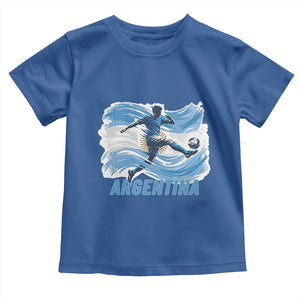 Argentina Soccer Fan Argentinian Flag Patriotic Sports Toddler T Shirt TS14 Royal Blue Print Your Wear