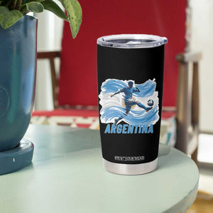 Argentina Soccer Fan Argentinian Flag Patriotic Sports Tumbler Cup TS14 Print Your Wear