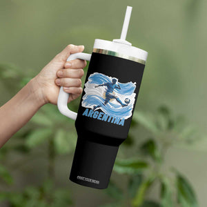 Argentina Soccer Fan Argentinian Flag Patriotic Sports Tumbler With Handle TS14 Print Your Wear
