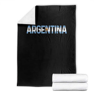 Vintage Argentina Flag Retro Argentinian Throw Blanket TS14 Black Print Your Wear