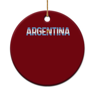 Vintage Argentina Flag Retro Argentinian Ceramic Ornament TS14 1pc Red Print Your Wear