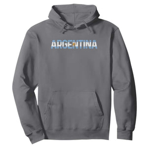 Vintage Argentina Flag Retro Argentinian Hoodie TS14 Charcoal Print Your Wear