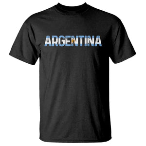 Vintage Argentina Flag Retro Argentinian T Shirt TS14 Black Print Your Wear