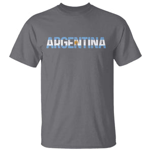 Vintage Argentina Flag Retro Argentinian T Shirt TS14 Charcoal Print Your Wear