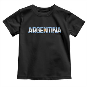 Vintage Argentina Flag Retro Argentinian Toddler T Shirt TS14 Black Print Your Wear