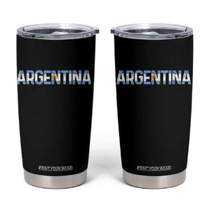 Vintage Argentina Flag Retro Argentinian Tumbler Cup TS14 Black Print Your Wear