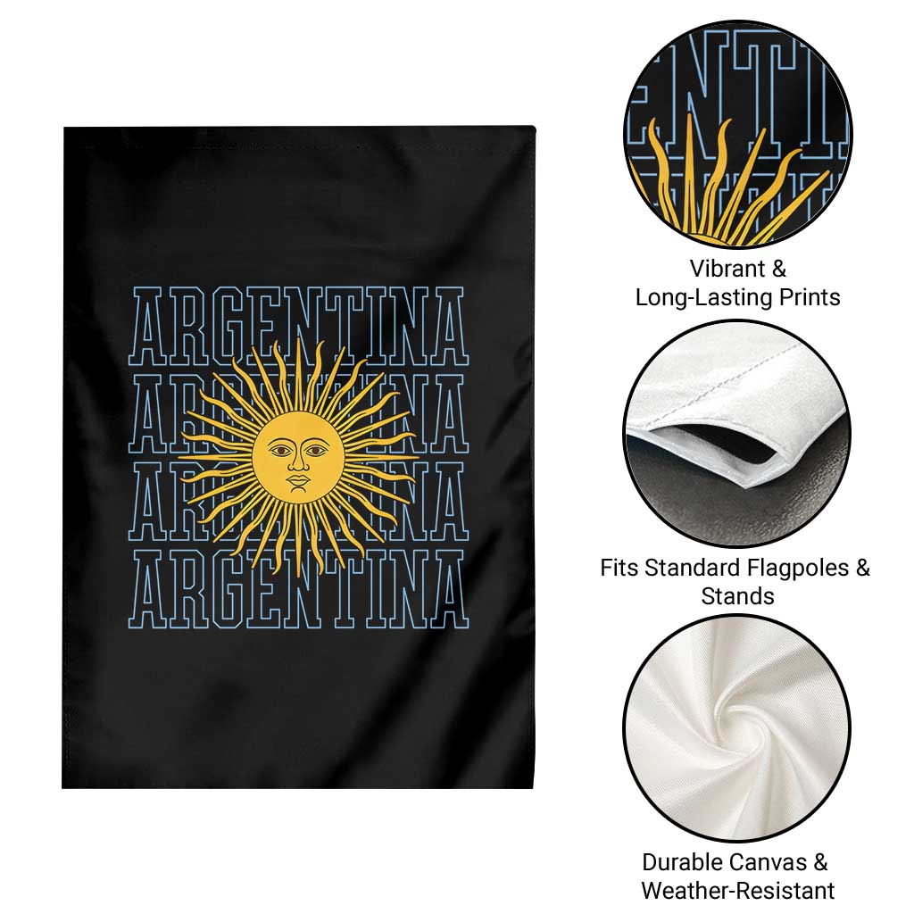 Sol de Mayo Argentina Flag Argentinian Sun Garden Flag TS14 Print Your Wear
