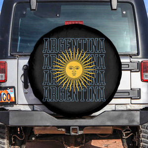 Sol de Mayo Argentina Flag Argentinian Sun Spare Tire Cover TS14 No hole Black Print Your Wear