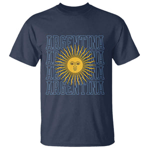 Sol de Mayo Argentina Flag Argentinian Sun T Shirt TS14 Navy Print Your Wear