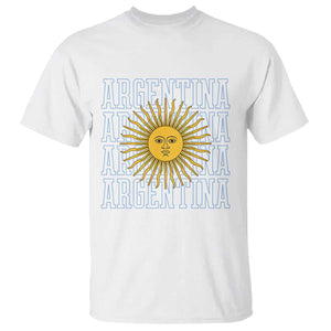 Sol de Mayo Argentina Flag Argentinian Sun T Shirt TS14 White Print Your Wear