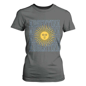 Sol de Mayo Argentina Flag Argentinian Sun T Shirt For Women TS14 Dark Heather Print Your Wear
