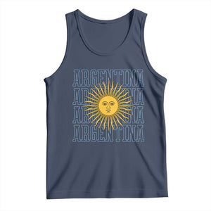 Sol de Mayo Argentina Flag Argentinian Sun Tank Top TS14 Navy Print Your Wear