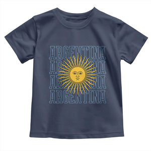 Sol de Mayo Argentina Flag Argentinian Sun Toddler T Shirt TS14 Navy Print Your Wear