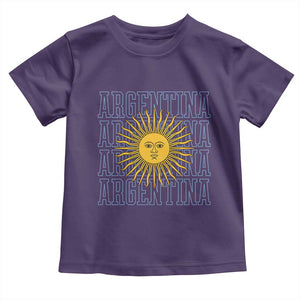 Sol de Mayo Argentina Flag Argentinian Sun Toddler T Shirt TS14 Purple Print Your Wear