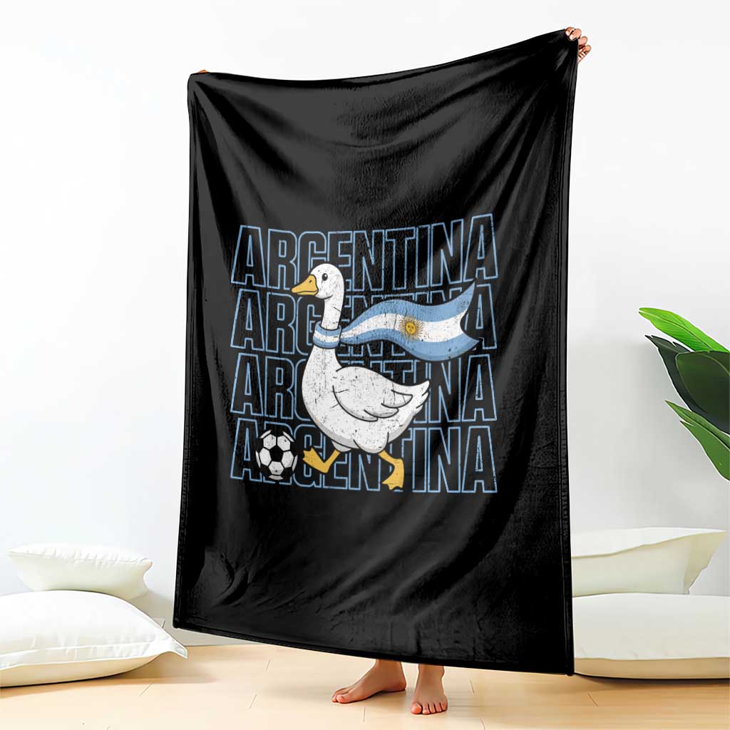 Argentina Soccer Football Throw Blanket Silly Goose Argentinian Flag Fan Supporter TS14 Print Your Wear