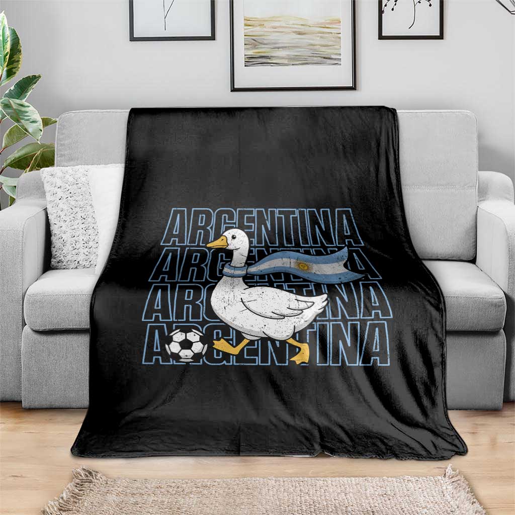Argentina Soccer Football Throw Blanket Silly Goose Argentinian Flag Fan Supporter TS14 Print Your Wear