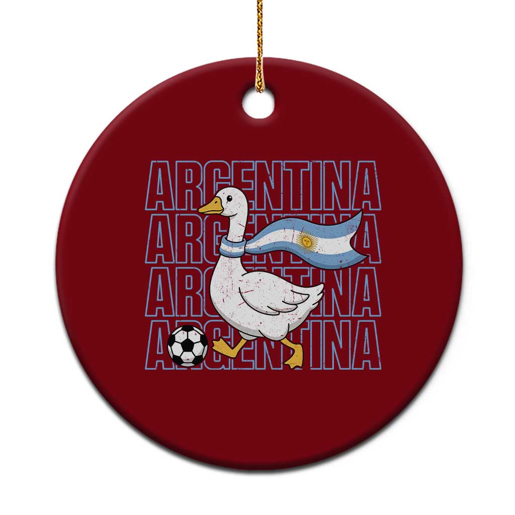Argentina Soccer Football Ceramic Ornament Silly Goose Argentinian Flag Fan Supporter TS14 1pc Red Print Your Wear
