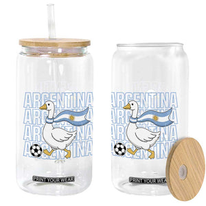 Argentina Soccer Football Glass Can Silly Goose Argentinian Flag Fan Supporter TS14 Print Your Wear