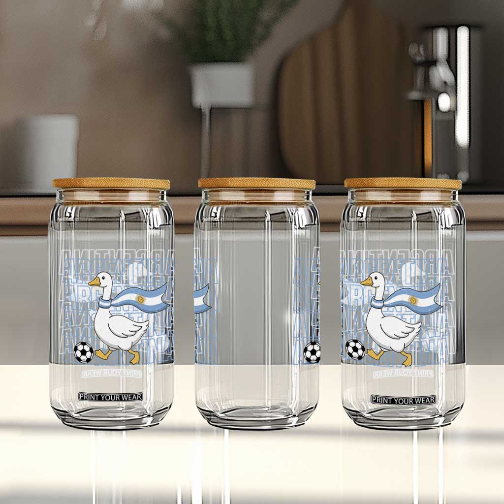 Argentina Soccer Football Glass Can Silly Goose Argentinian Flag Fan Supporter TS14 Print Your Wear
