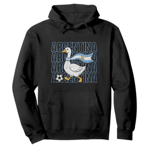 Argentina Soccer Football Hoodie Silly Goose Argentinian Flag Fan Supporter TS14 Black Print Your Wear