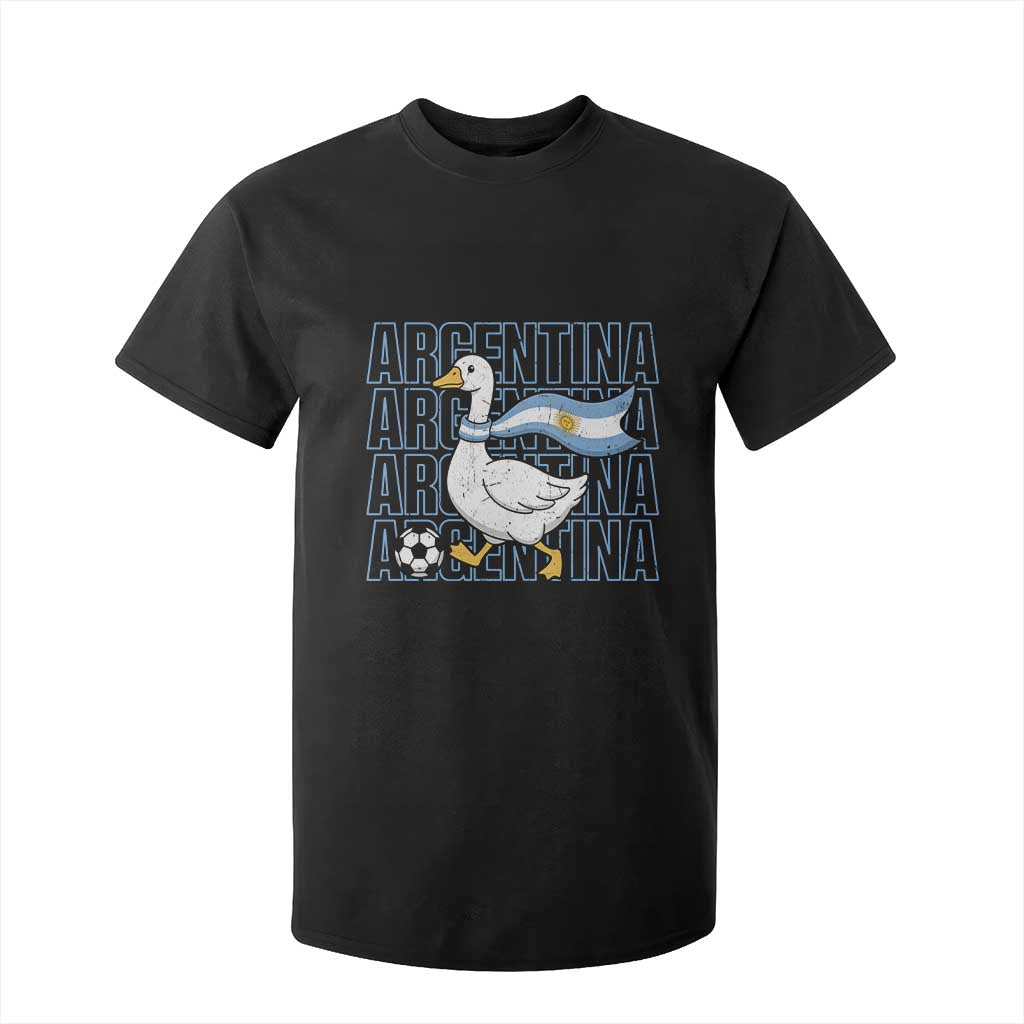 Argentina Soccer Football T Shirt For Kid Silly Goose Argentinian Flag Fan Supporter TS14 Black Print Your Wear