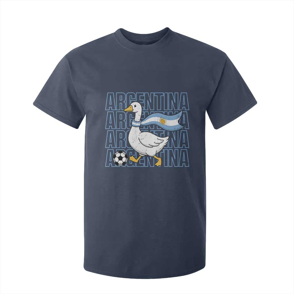 Argentina Soccer Football T Shirt For Kid Silly Goose Argentinian Flag Fan Supporter TS14 Navy Print Your Wear