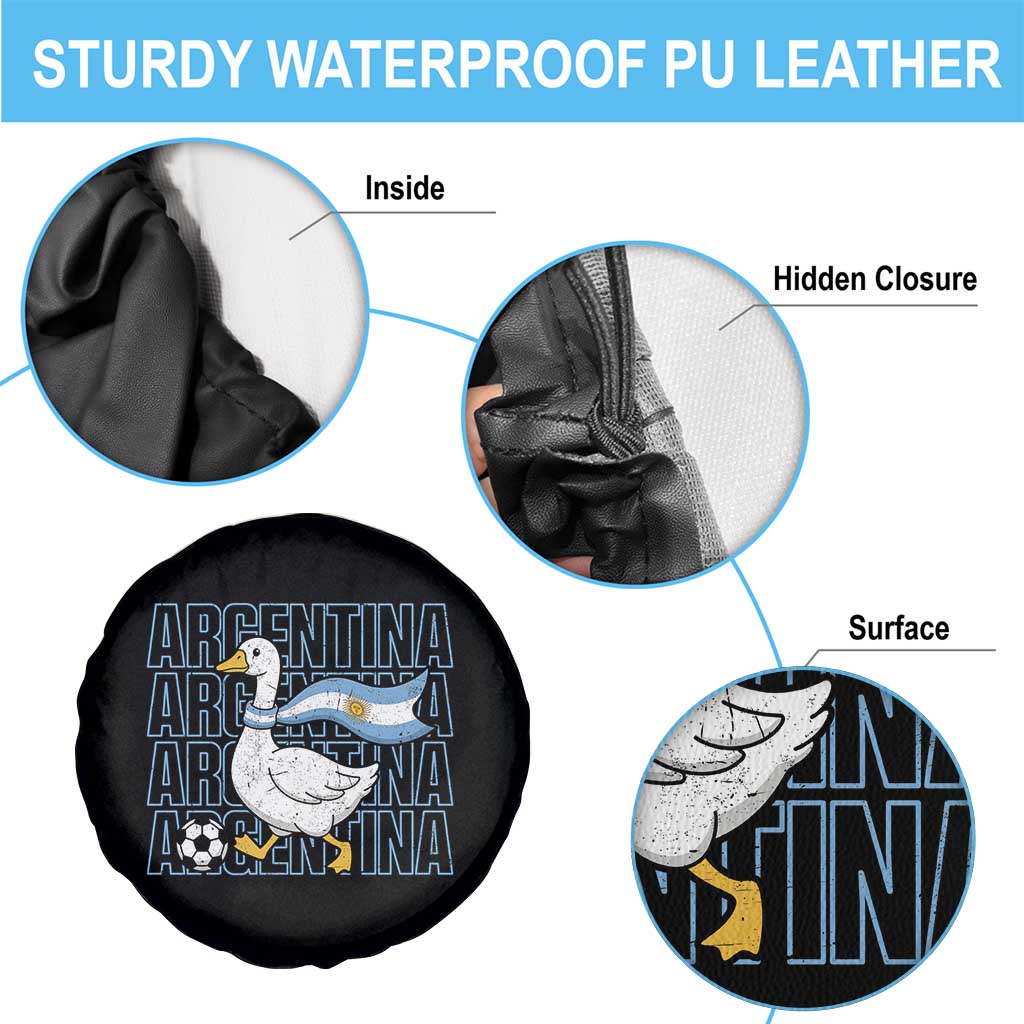 Argentina Soccer Football Spare Tire Cover Silly Goose Argentinian Flag Fan Supporter TS14 Print Your Wear