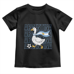Argentina Soccer Football Toddler T Shirt Silly Goose Argentinian Flag Fan Supporter TS14 Black Print Your Wear