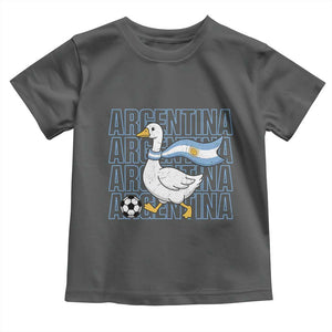 Argentina Soccer Football Toddler T Shirt Silly Goose Argentinian Flag Fan Supporter TS14 Dark Heather Print Your Wear