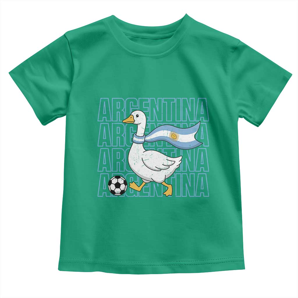 Argentina Soccer Football Toddler T Shirt Silly Goose Argentinian Flag Fan Supporter TS14 Irish Green Print Your Wear