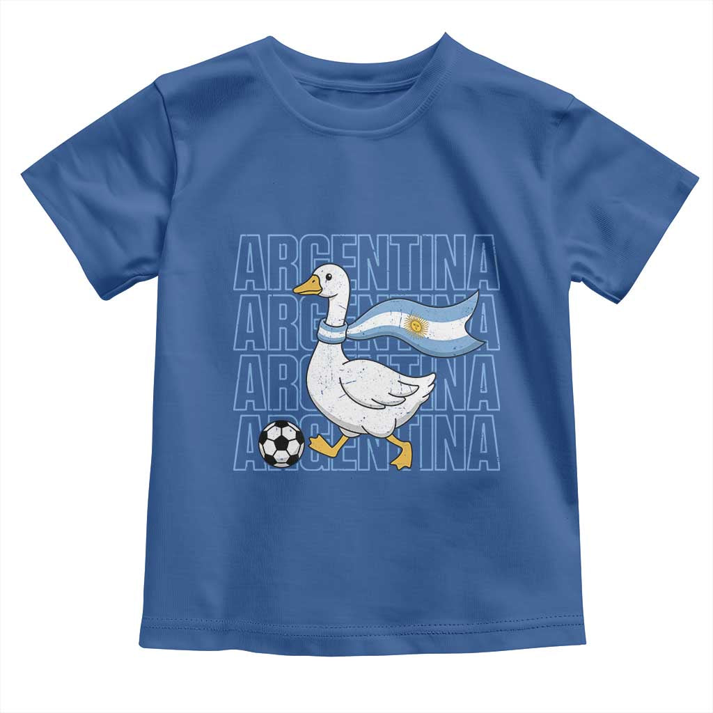 Argentina Soccer Football Toddler T Shirt Silly Goose Argentinian Flag Fan Supporter TS14 Royal Blue Print Your Wear